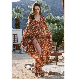 EUC Vintage Spell Gypsy Dancer Gown in Maple Sz M